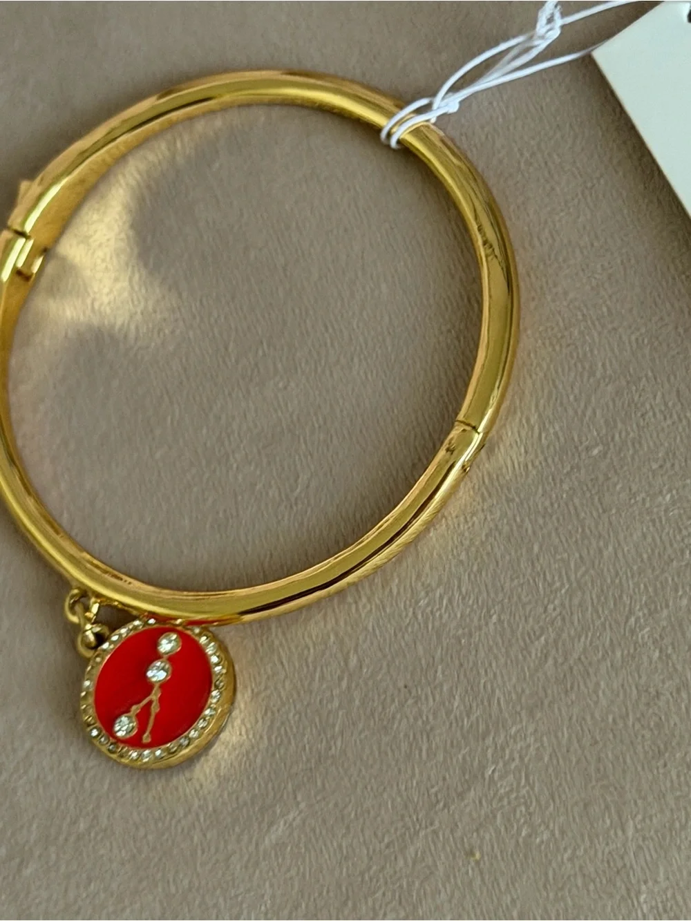 NWT Kate Spade WBRUB459 In The Stars Red & Gold Taurus ♉️